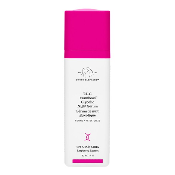 T.L.C. Framboos™ Glycolic Night Serum - Serum Til Ansigt, DRUNK ELEPHANT